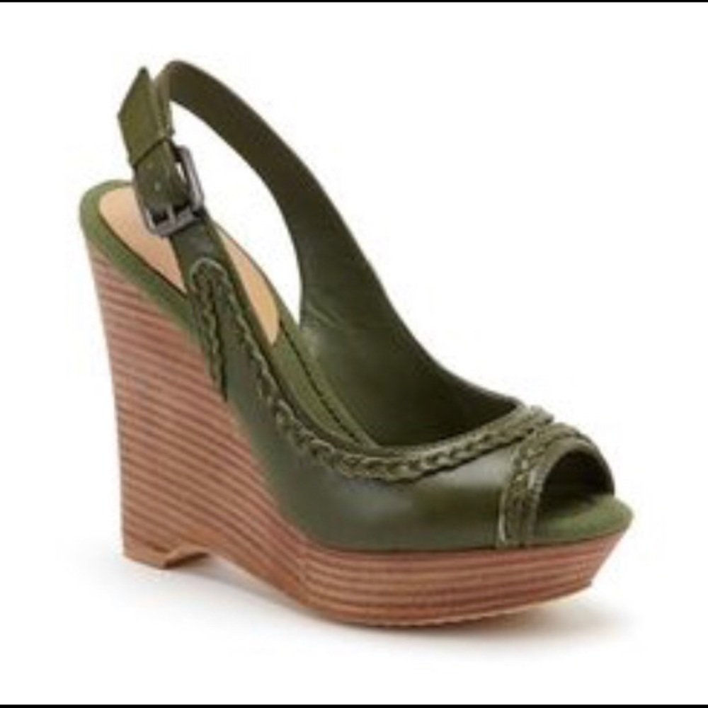 True Religion sibyl green wood wedge